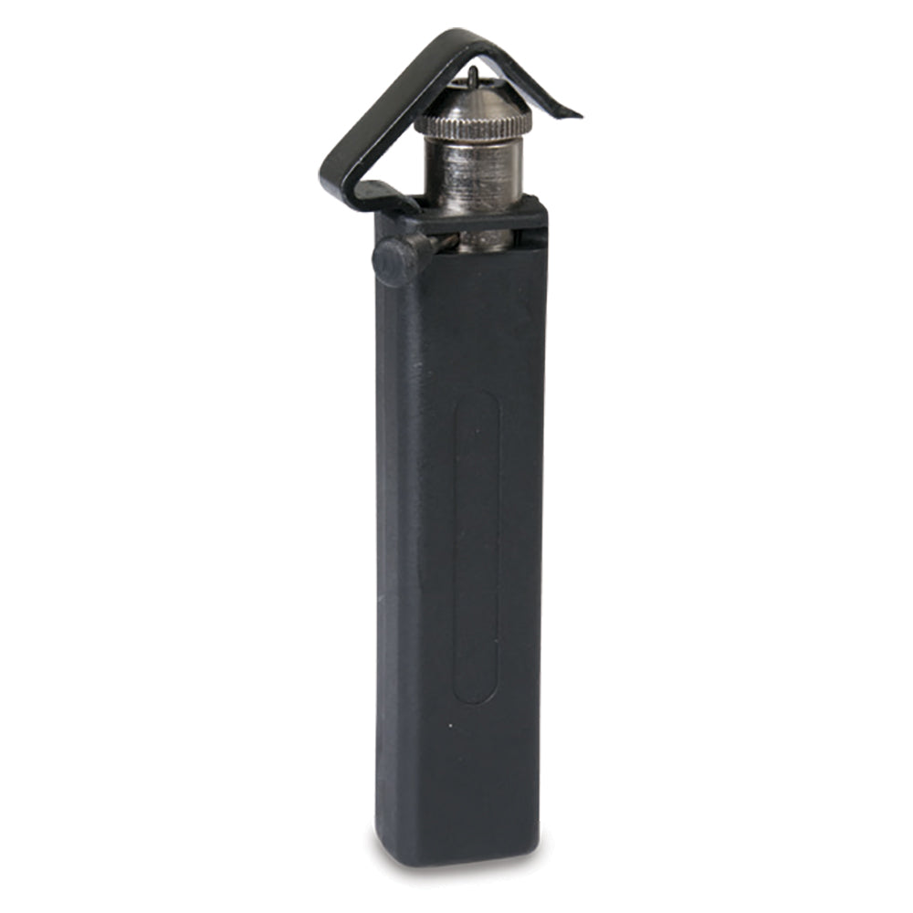 Ancor Premium Battery Cable Stripper tool for removing insulation from battery cables, positioned on a workbench.