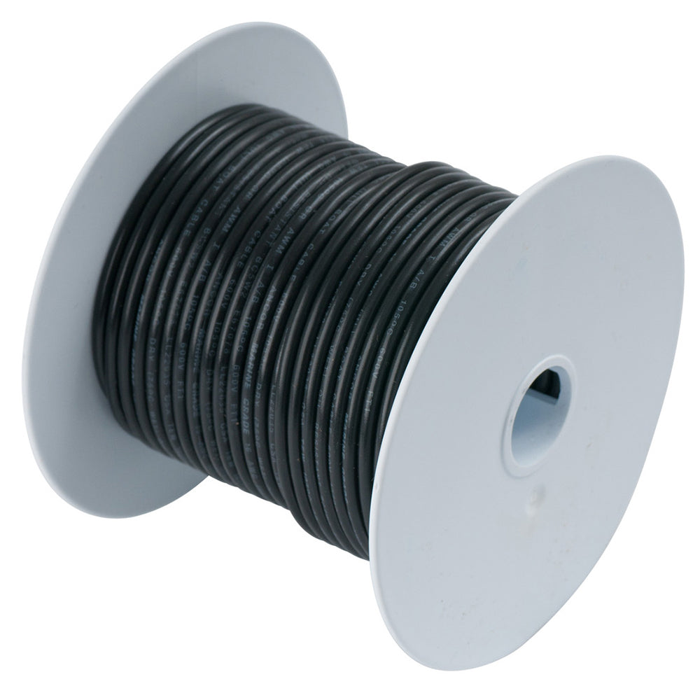 Ancor Black 2 AWG tinned copper battery cable, 50-foot wire for automotive and marine electrical connections