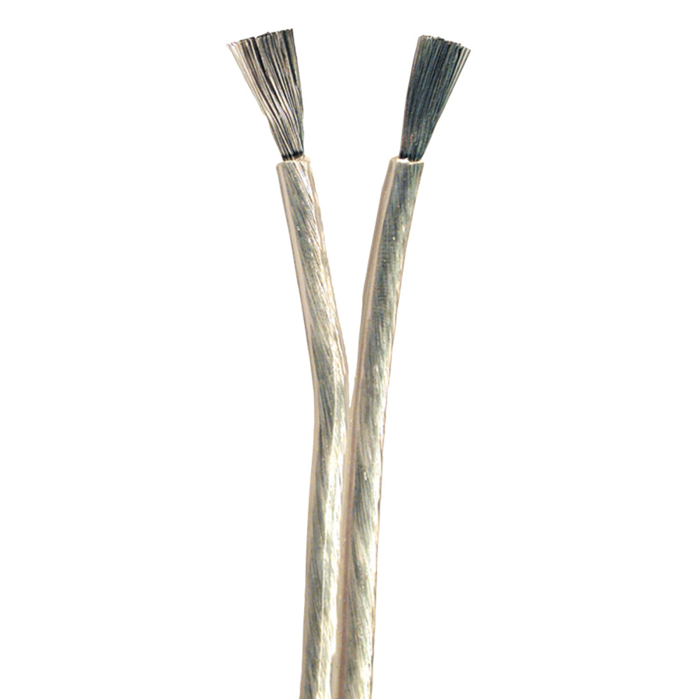 Ancor Super Flex 16/2 AWG clear audio cable wire for flexible sound connections, shown with transparent insulation.