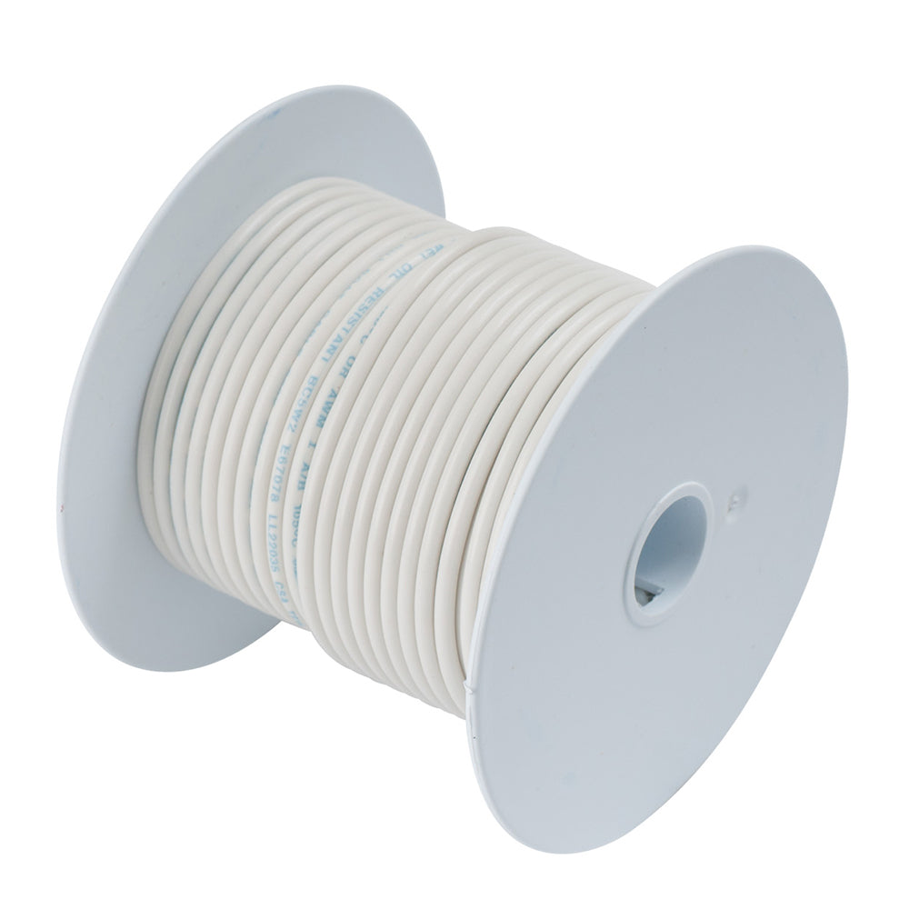 Ancor White 6 AWG tinned copper wire, 100-foot spool, showing the flexible insulated wire suitable for electrical applications.