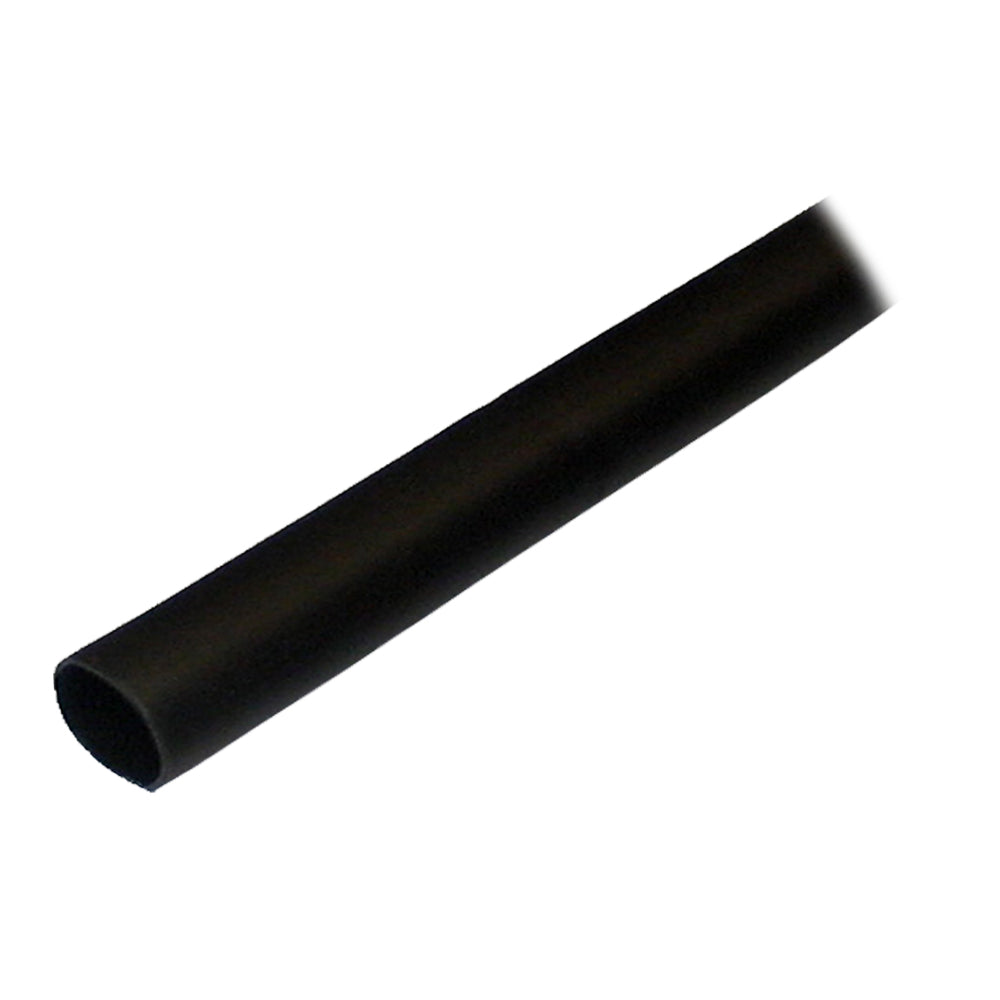 Black Ancor adhesive-lined heat shrink tubing, 1/2 inch by 48 inches, used for wire management and electrical insulation.