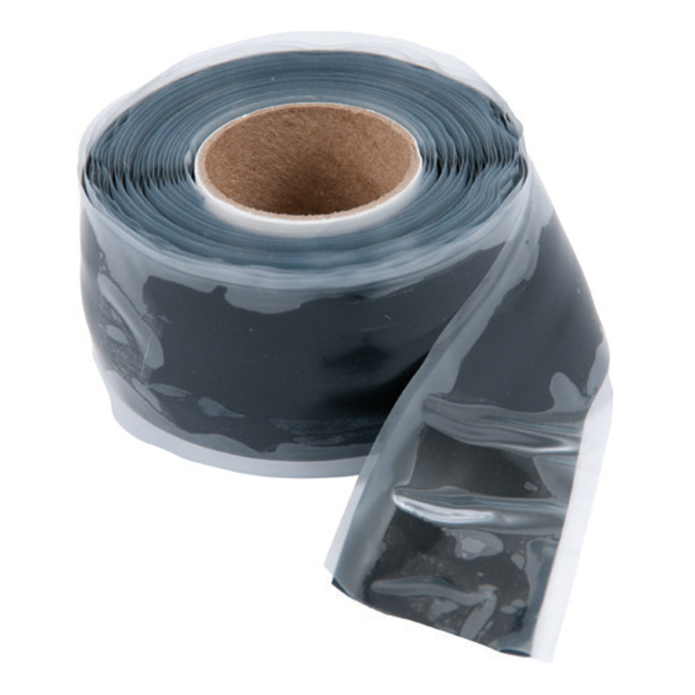 Black Ancor Repair Tape for wire management, 1 inch by 10 feet, designed for durable electrical repairs and insulation.