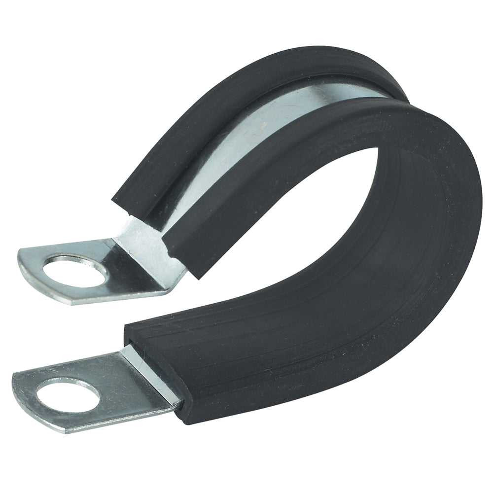 Ancor stainless steel cushion clamp, 3-1/2 inch (89mm), wire management, 10-piece set, durable metal cable clamp for secure wiring.