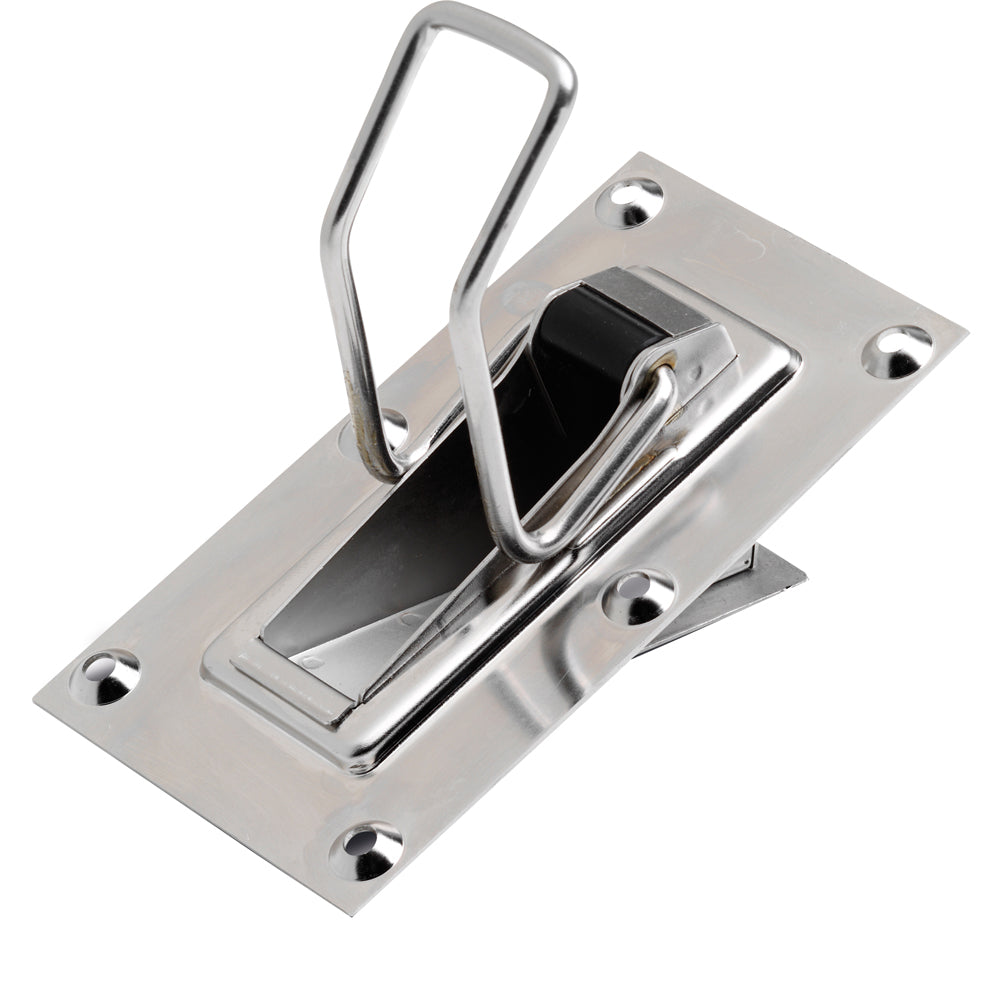Andersen Large Bailer outside mount hardware for windows, showing metal components and mounting brackets in close-up view.