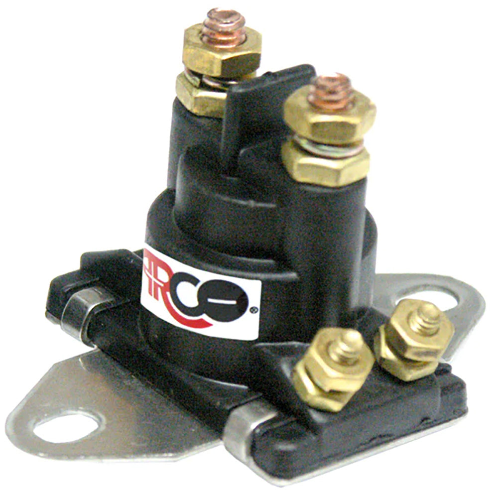 ARCO Marine outboard solenoid with flat isolated base, marine current model accessory for boat electrical systems.
