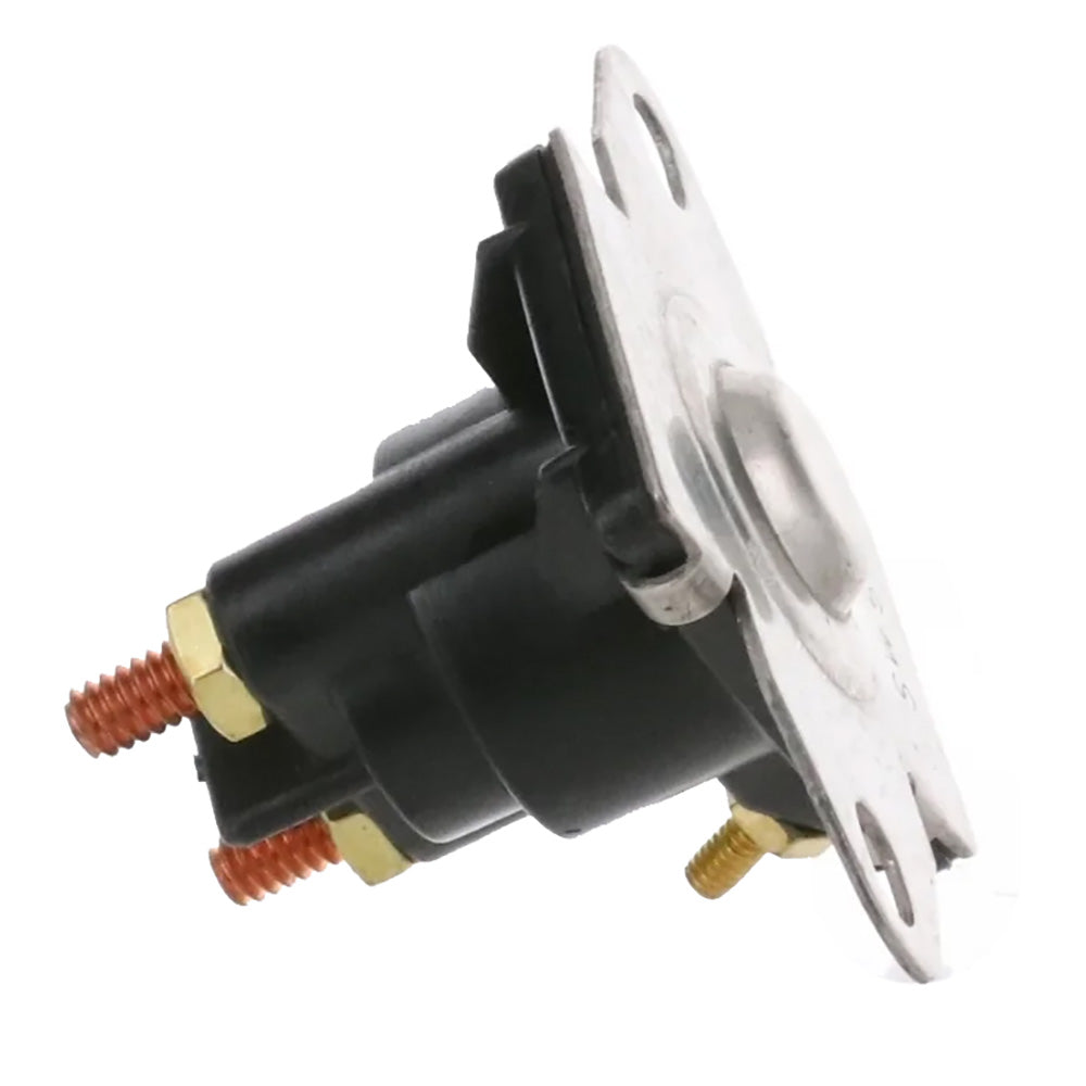 ARCO Marine outboard solenoid with flat isolated base for marine current models, used as a boat motor accessory.
