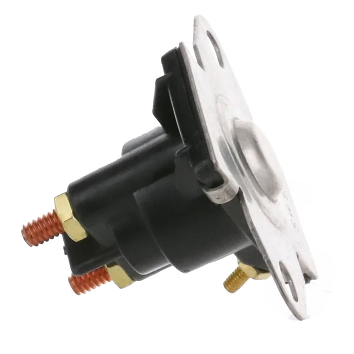 ARCO Marine outboard solenoid with flat isolated base for marine current models, used as a boat motor accessory.