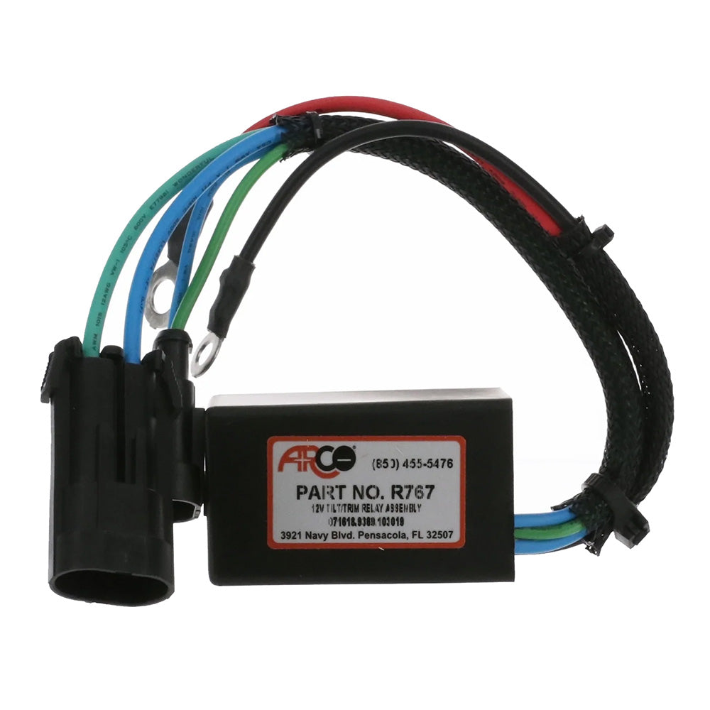 ARCO Marine Evinrude Outboard Relay for E-TEC engines, marine accessories, with wiring terminals for reliable outboard motor control