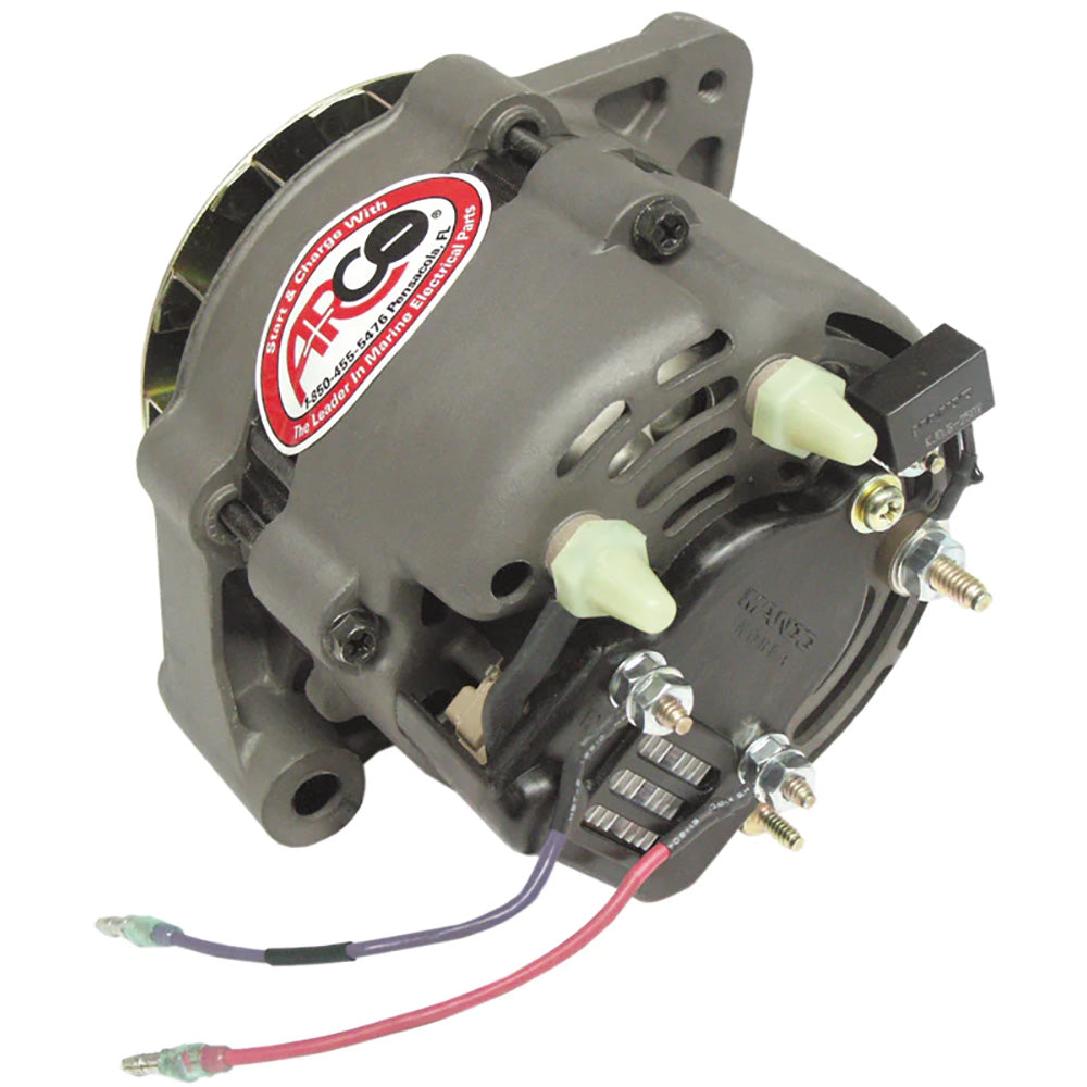 Alternateur de remplacement ARCO Marine Premium avec poulie multi-rainures - 12 V 55 A