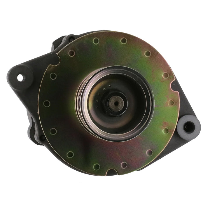 ARCO Marine Premium 12V 65A replacement alternator with multi-groove serpentine pulley for marine engines.