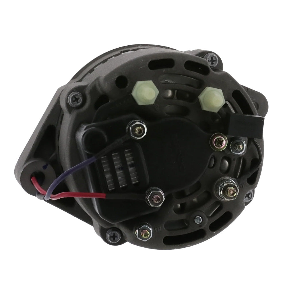 ARCO Marine Premium 12V 65A replacement alternator with multi-groove serpentine pulley, designed for marine engines.