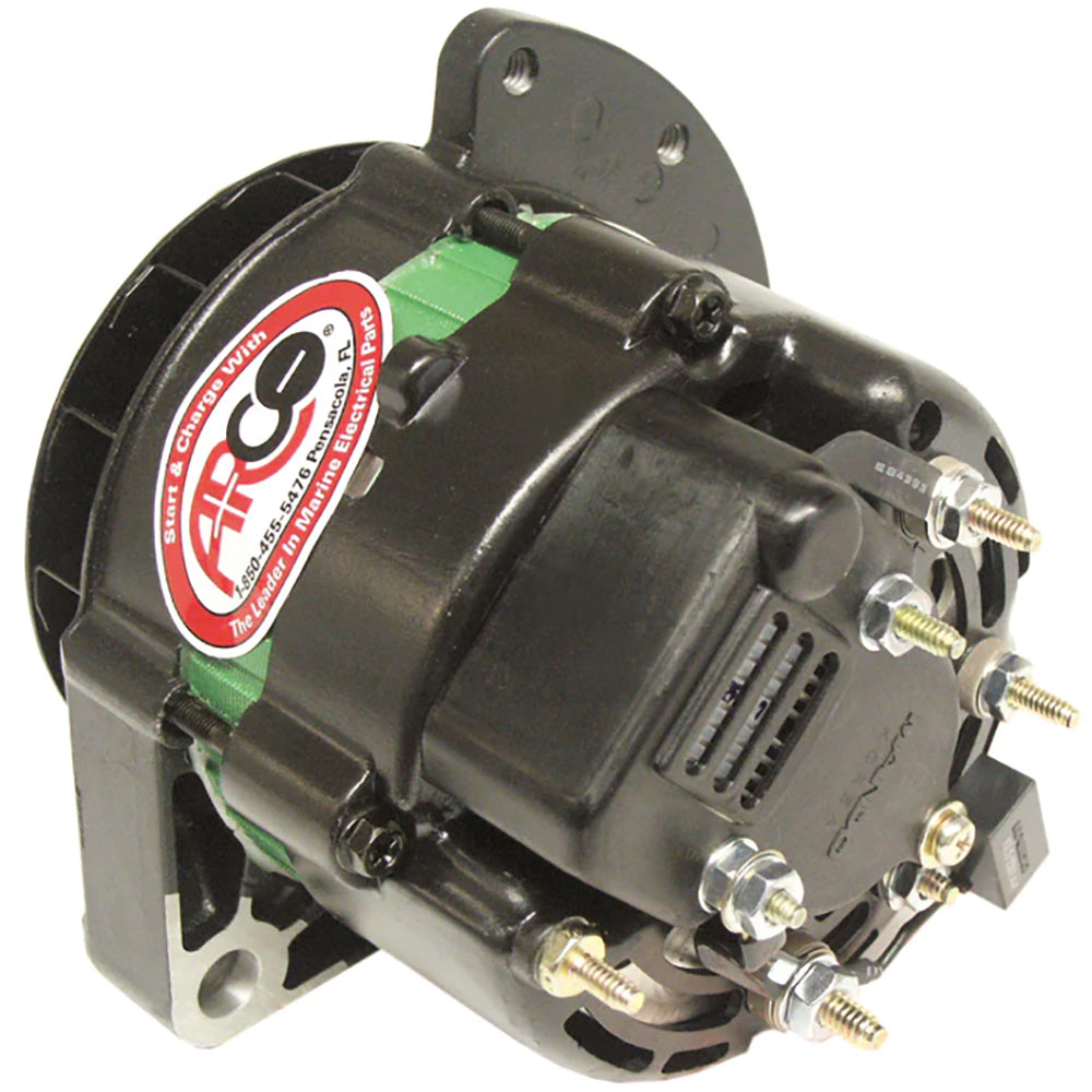 Alternateur universel de remplacement ARCO Marine Premium avec poulie à gorge simple - 12 V 55 A