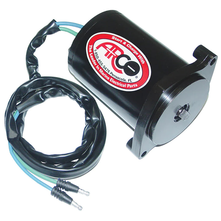 ARCO Marine replacement outboard tilt trim motor for late model Mercury engines, 2-wire tilt and trim motor for marine boats.