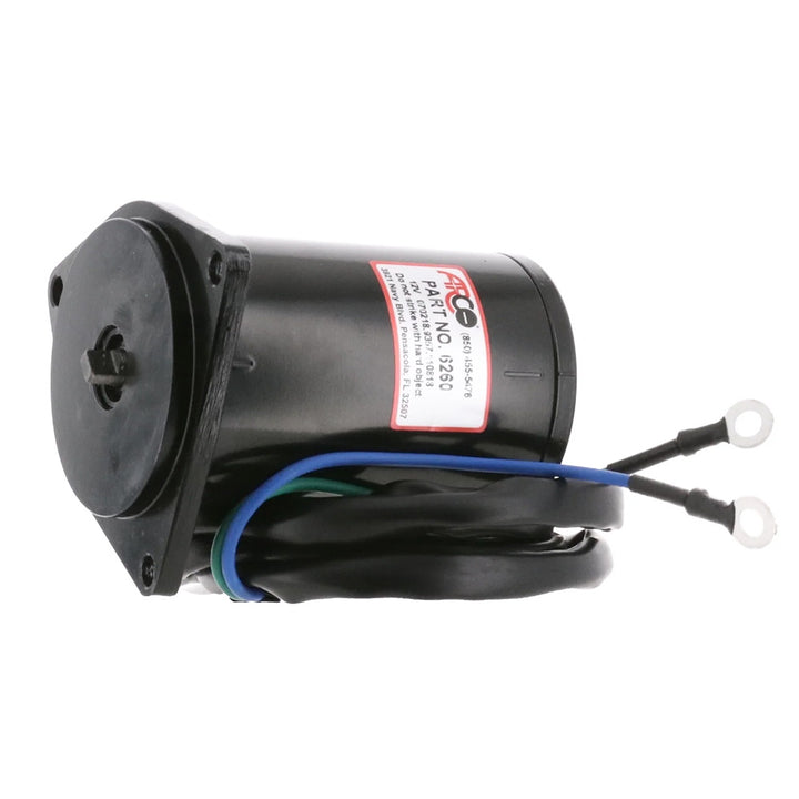 ARCO Marine Yamaha outboard tilt trim motor with 2-wire, 3-bolt mounting, flat blade shaft for marine engine tilt control.