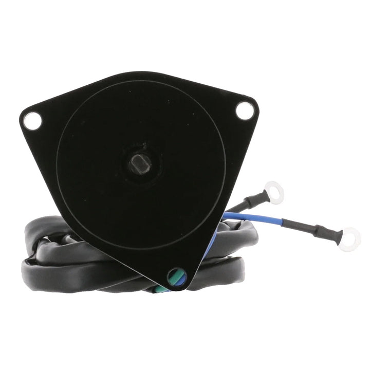 ARCO Marine Yamaha outboard tilt trim motor with 2-wire setup, 3-bolt mounting, flat blade shaft for marine propulsion.