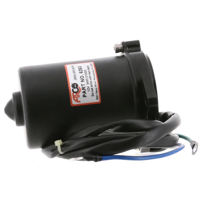 ARCO Marine Yamaha outboard tilt trim motor with 2-wire connection, 3-bolt mounting, flat blade shaft for marine boat engines