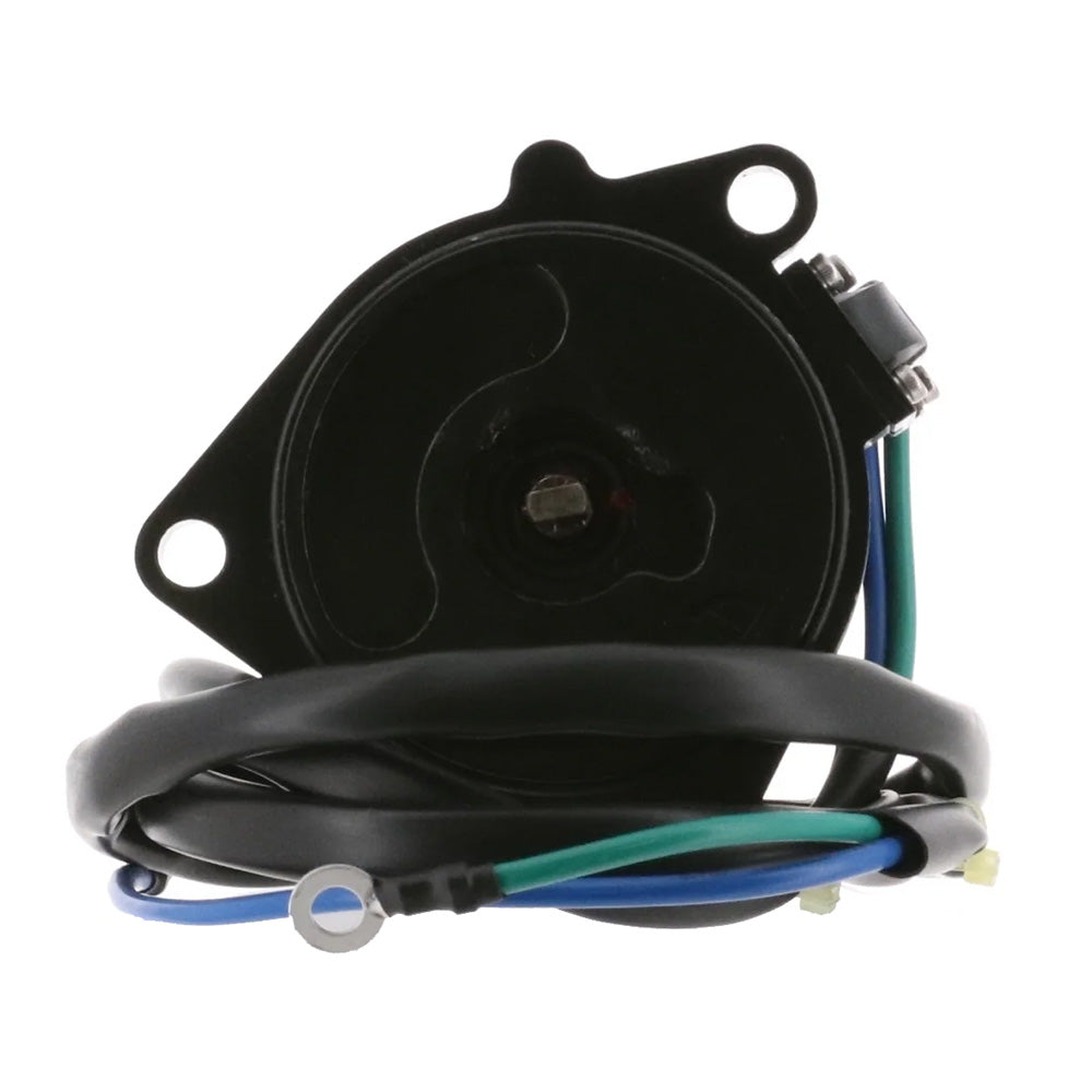 ARCO Marine Yamaha outboard tilt trim motor with 2-wire connection, 3-bolt mounting, flat blade shaft for marine engine adjustment