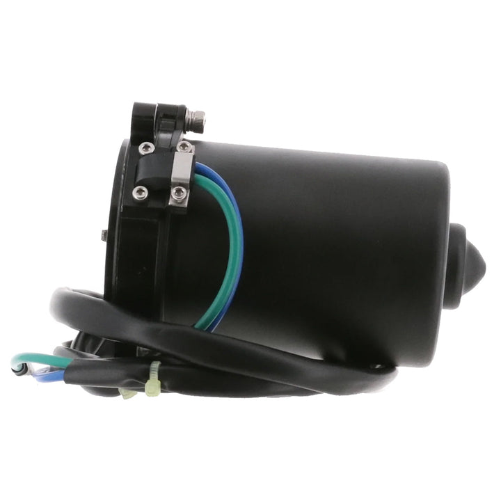 ARCO Marine Yamaha outboard tilt trim motor with 2-wire, 3-bolt mounting, flat blade shaft for marine engine adjustments.