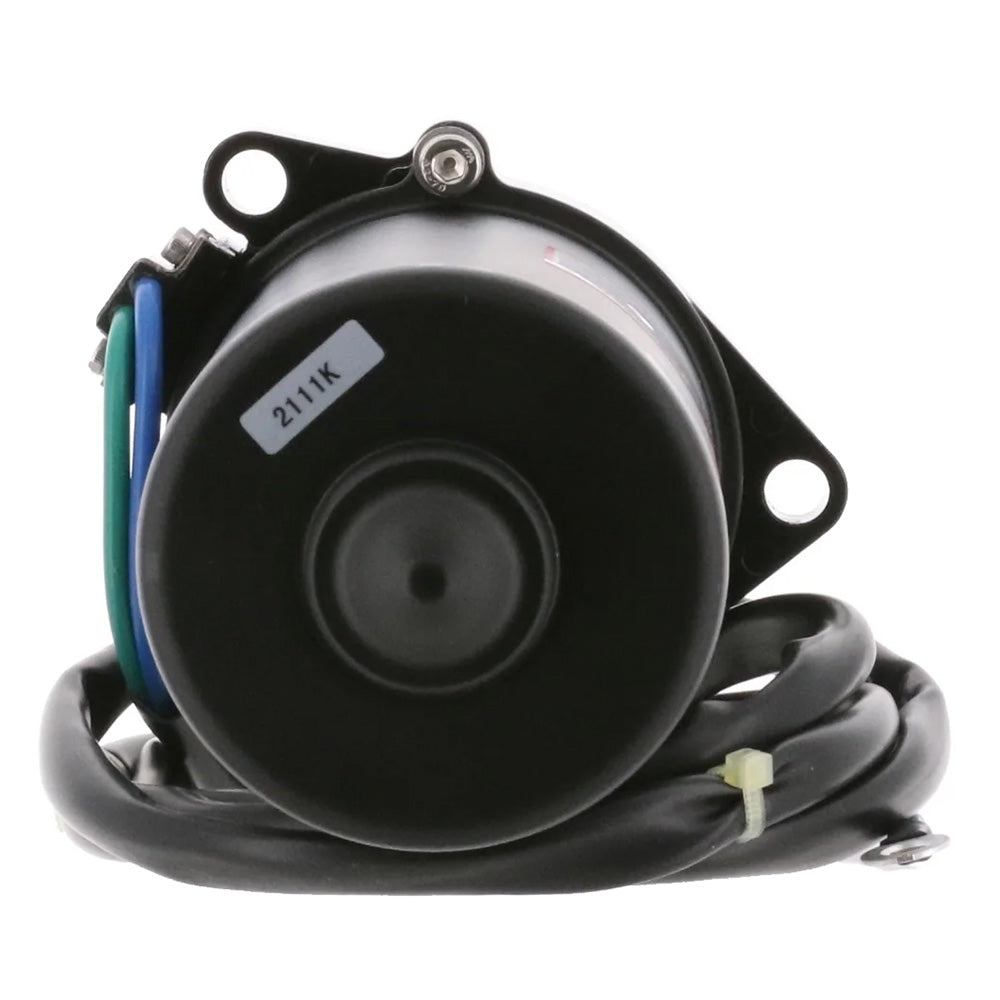 ARCO Marine Yamaha outboard tilt trim motor with 2-wire, 3-bolt mounting, flat blade shaft for marine engine adjustments.