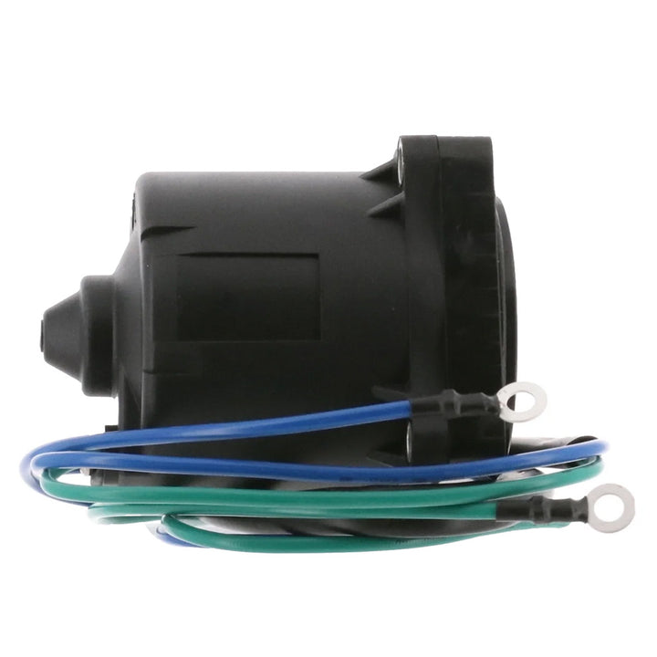 ARCO Marine Yamaha 4-bolt outboard tilt trim motor for marine engines, showing the motor with mounting bolts and electrical connections.