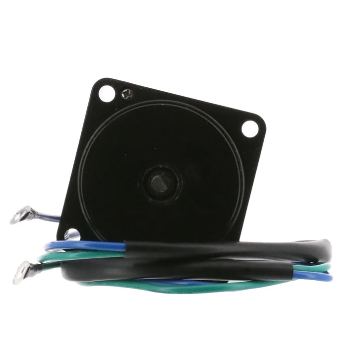 ARCO Marine Yamaha 4-bolt outboard tilt trim motor for marine engines, shown with mounting bolts and electrical connections.