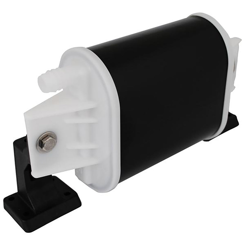 Attwood Marine Compact Carbon Canister for boat accessories, featuring a black cylindrical design with attachment points.