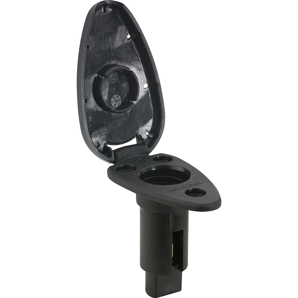 Base enfichable Attwood LightArmor - 2 broches - Noir - En forme de larme