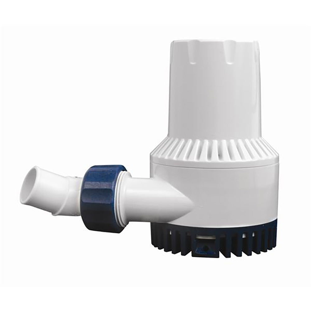 Attwood Marine HD2000 heavy-duty 24V bilge pump with 2000 GPH capacity shown in marine setting.