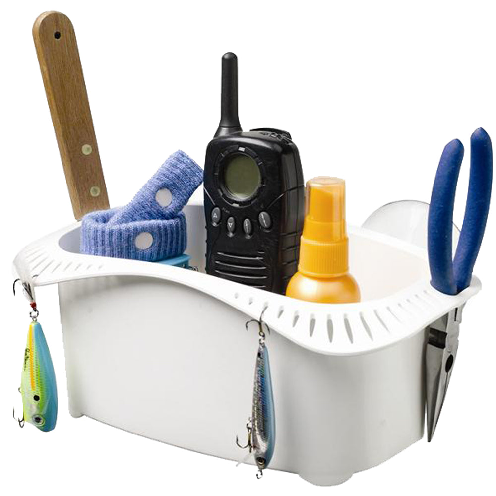 Attwood Marine Cockpit Caddy for fishing accessories, compact storage solution for boat cockpit organization