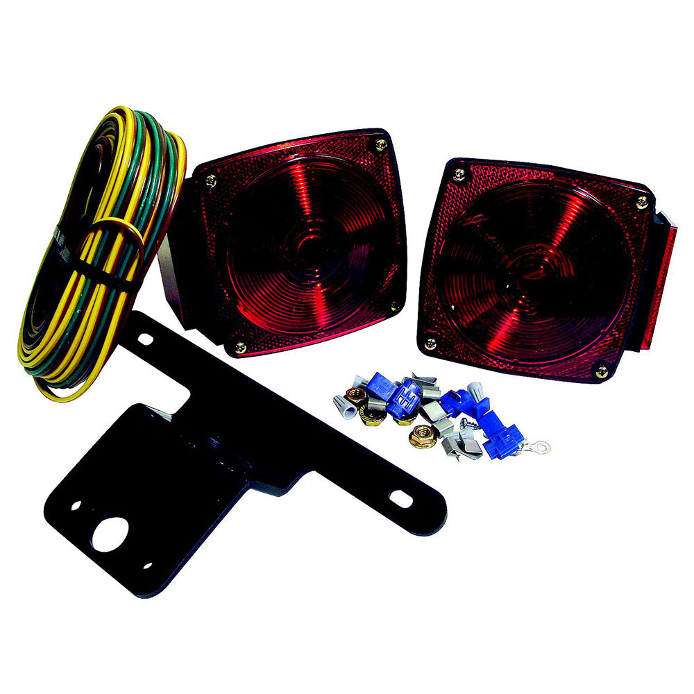 Attwood Marine submersible trailer light kit with wiring, waterproof LED trailer lights for boats and trailers.