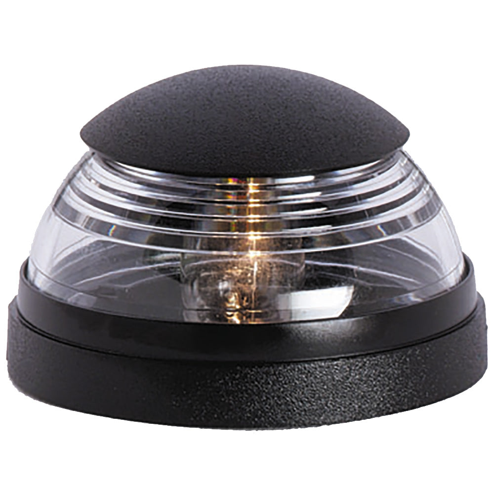 Attwood Marine All-Round Deck Mount Navigation Light mounted on a boat for visibility and safety at night.