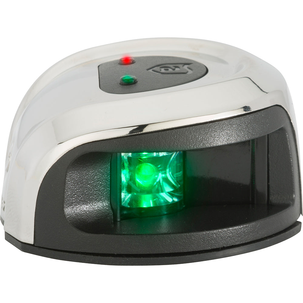 Attwood Marine LightArmor stainless steel bow mount navigation light with bi-color LEDs, 2 nautical miles visibility, for boats.