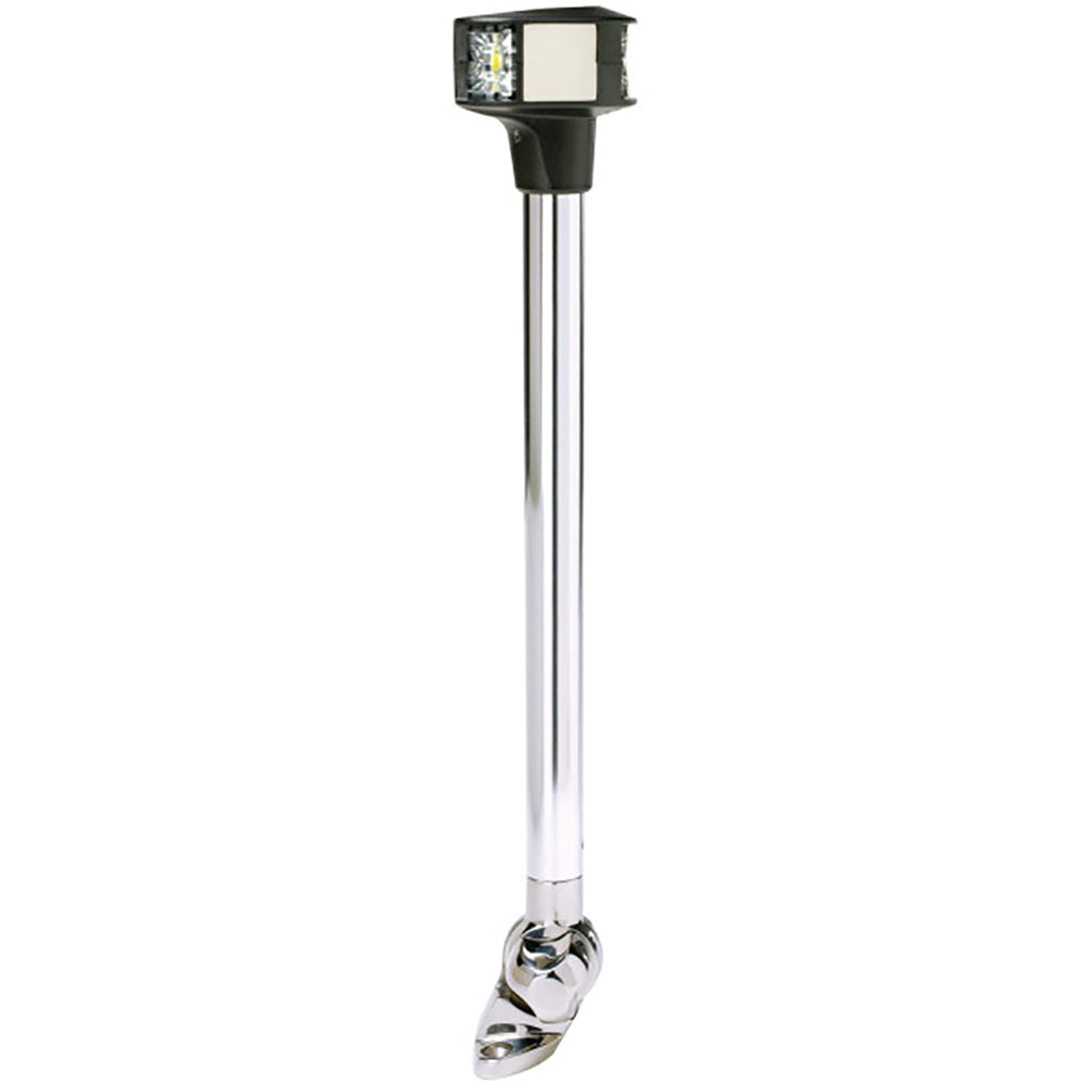 Attwood Marine LightArmor fold-down anchor and masthead navigation light, 12V, with durable casing and clear visibility for boats.