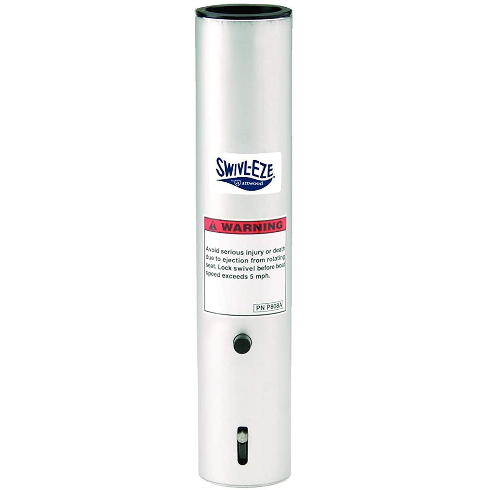 Attwood Marine Swivl-Eze LakeSport 13-inch adjustable extension post for boat seating, sturdy and weather-resistant.