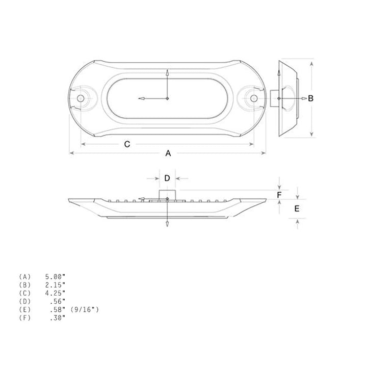Attwood Marine Light Armor underwater LED light with 6 blue LEDs, designed for underwater boat lighting and illumination.