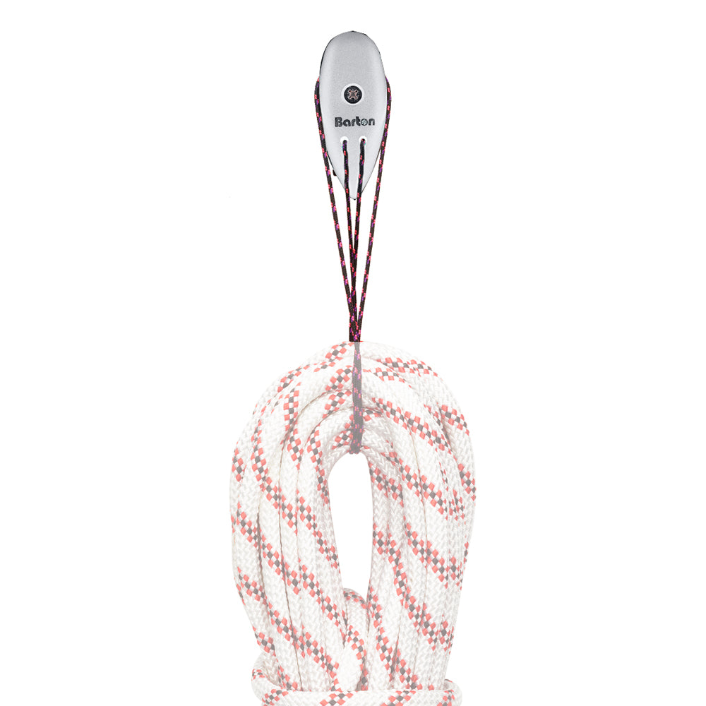 Pair of white Barton Marine Line Tamer accessories for boat lines, designed to secure and manage ropes effectively.