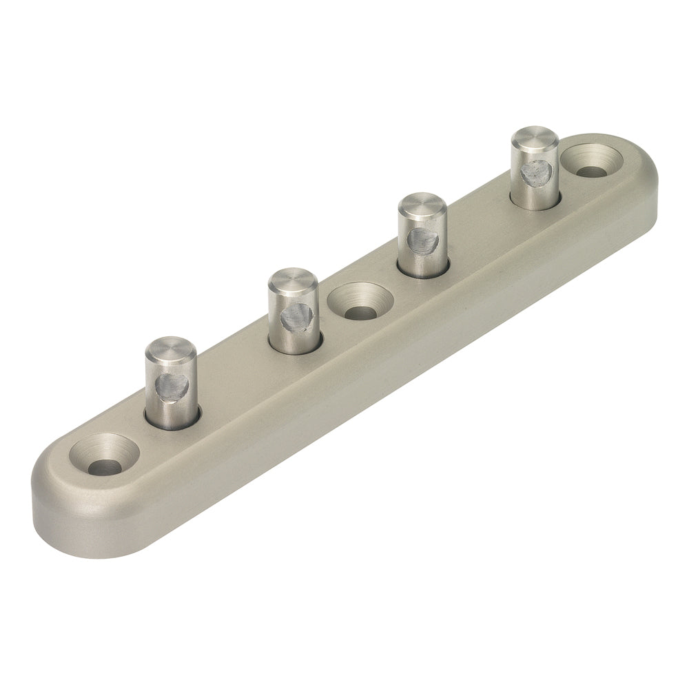 Barton Marine Mast Base Organizer with four blocks, durable hardware for sailboat mast setup and cable management.