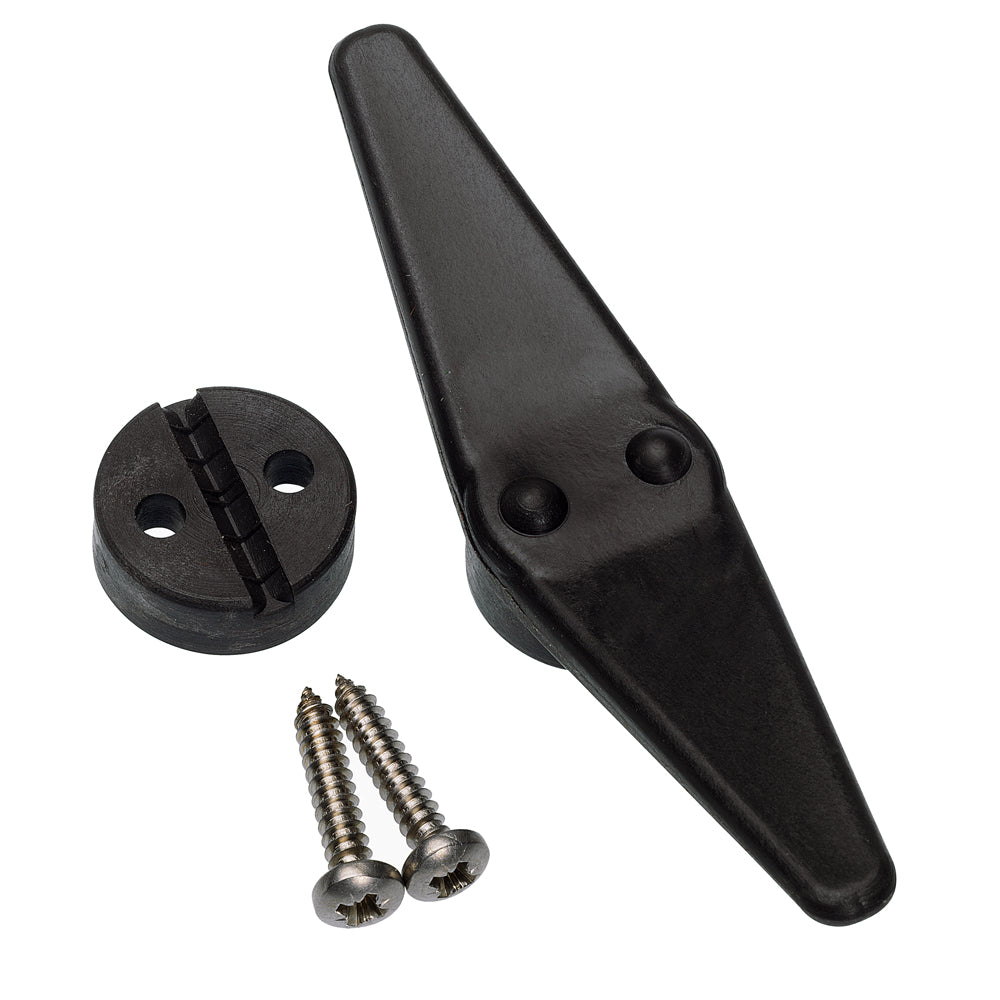 Barton Marine Shroud Cleat for boat hardware, made of durable metal, with two mounting holes for secure attachment