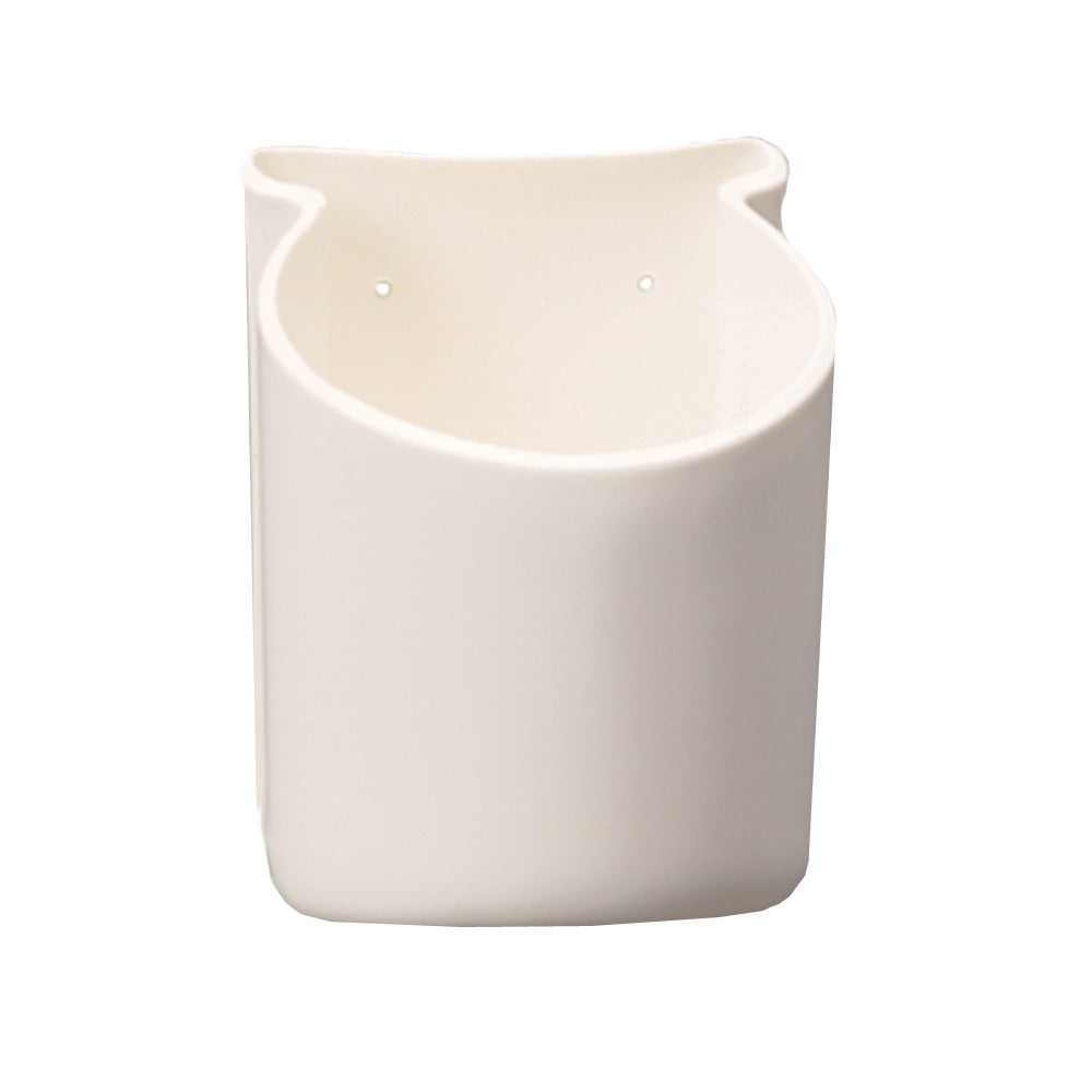 White Beckson Marine Soft-Mate Can and Air Horn Holder mounted on boat deck or galley, designed for secure storage.
