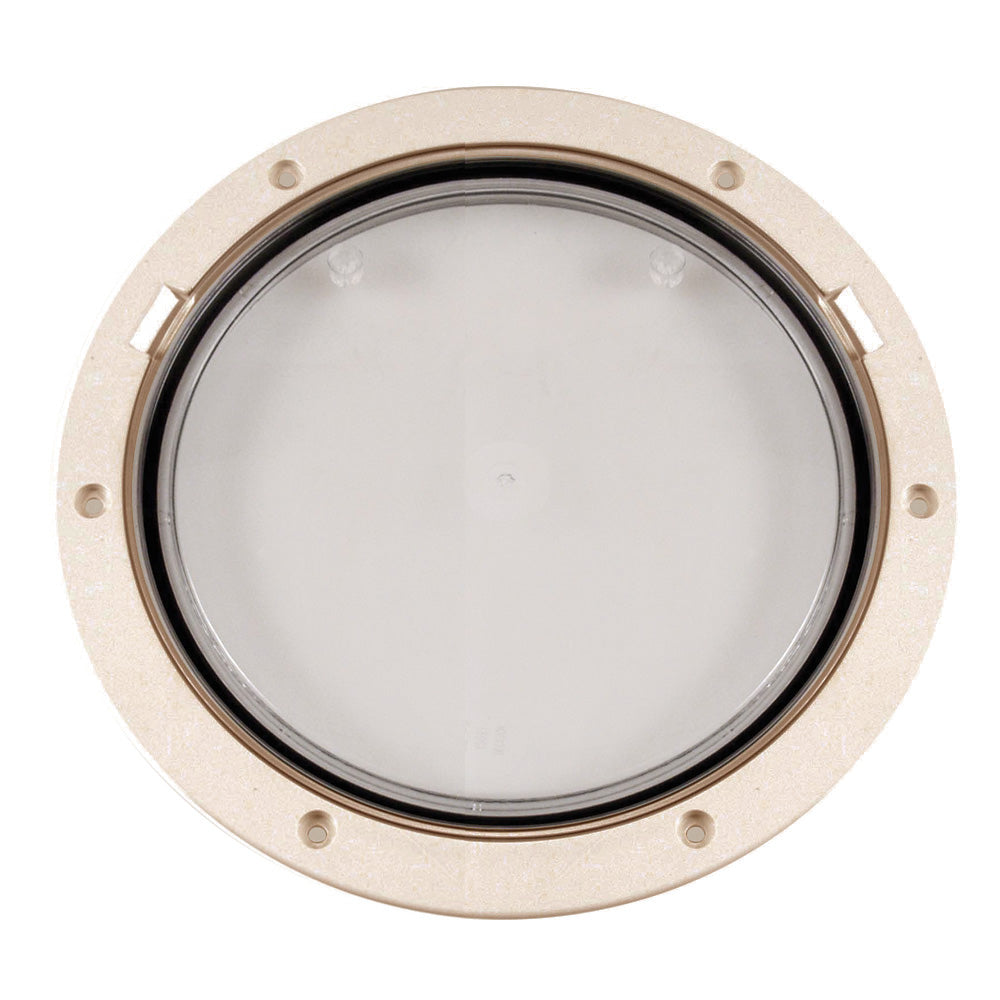 Plaque de pont Beckson transparente de 20 cm (8 po) à levier central - Beige