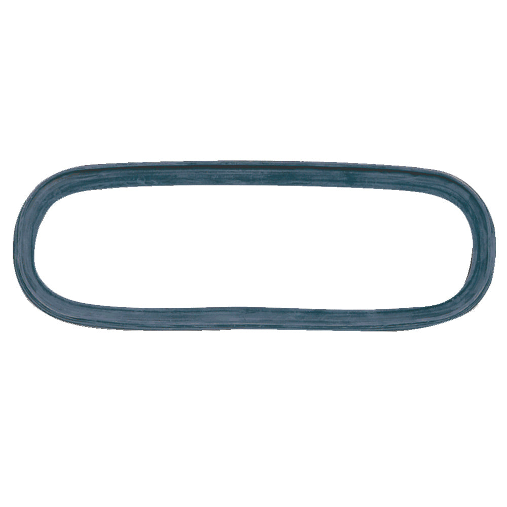 Beckson Marine 4x14 inch port gasket for fittings, shown in close-up with textured rubber material and sealing surface.