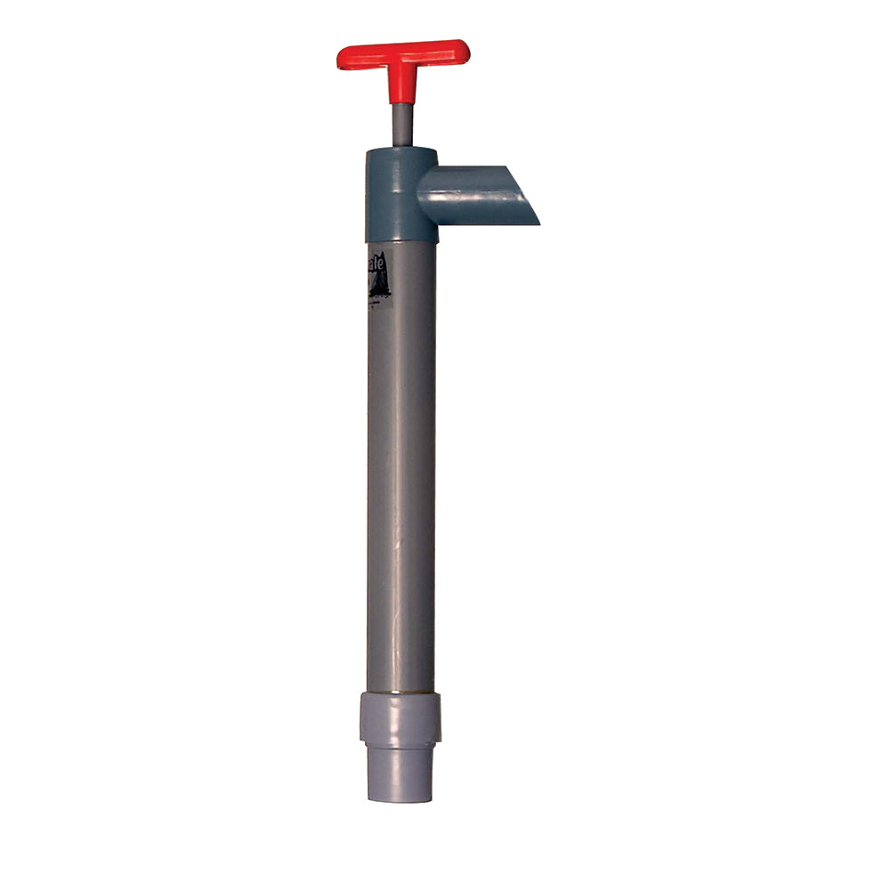 Beckson Marine Pontoon 15-inch pump with hose fittings, solid construction, suitable for marine pontoon applications.
