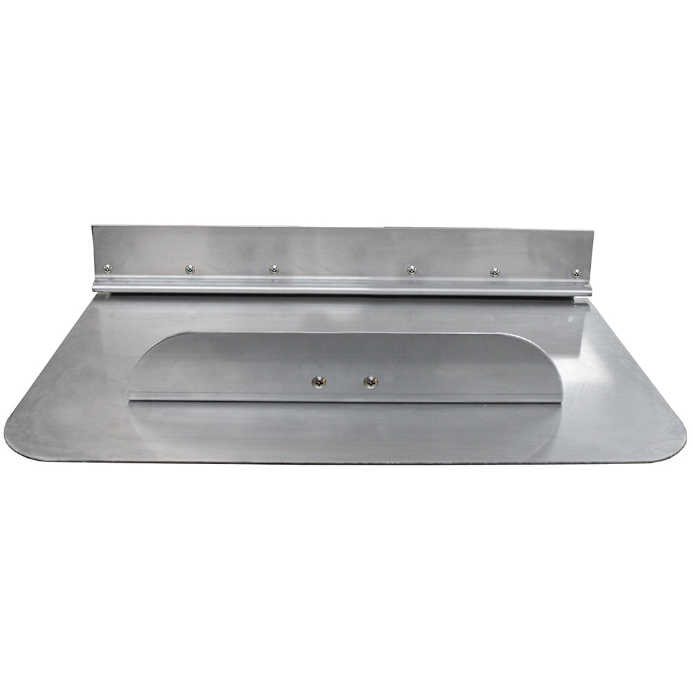 Bennett Marine 24x12 standard trim plane assembly for trim tab accessories, showing the metal trim plane with mounting hardware.