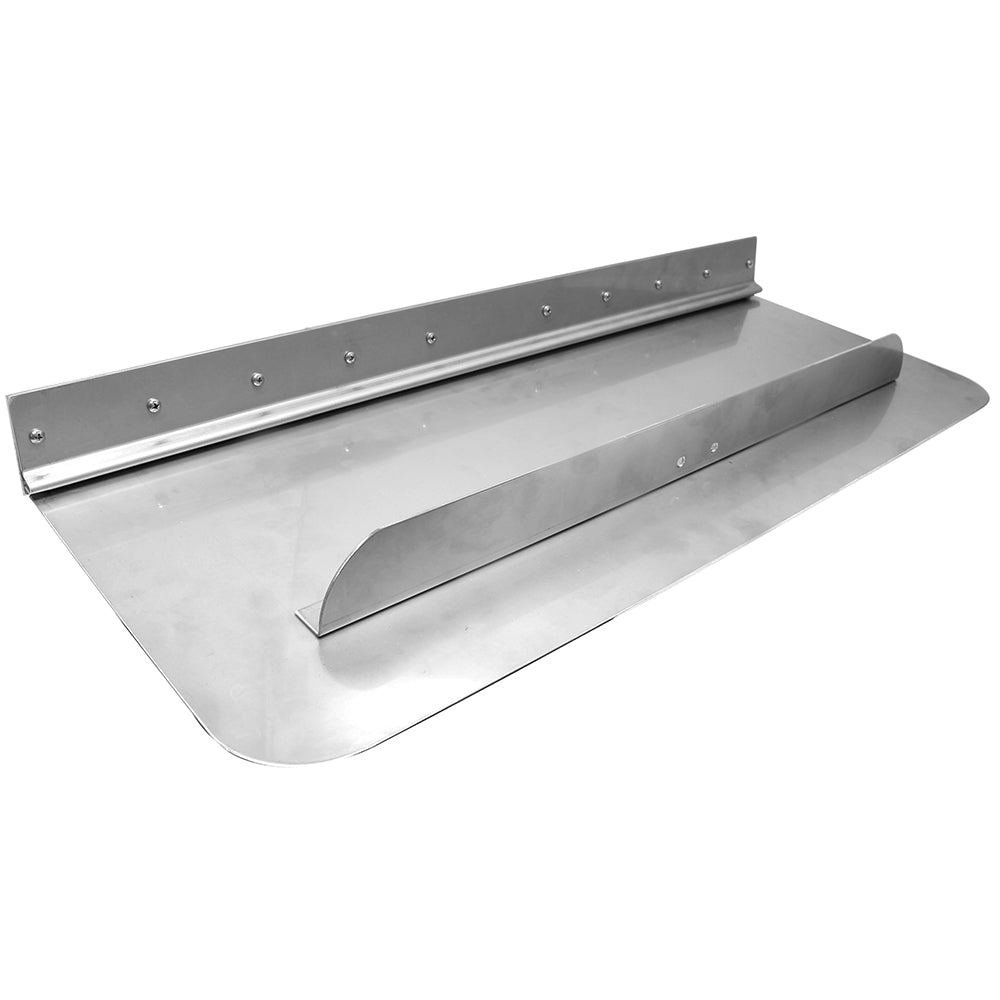 Bennett Marine 30x12 Trim Plane Assembly for trim tab accessories on boat, showing metal components and mounting hardware.