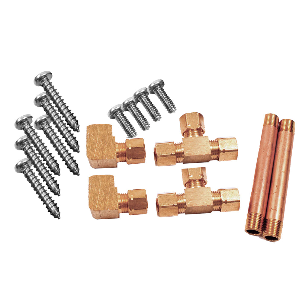 Bennett Marine Dual Actuator Marine Hardware Pack for trim tab accessories, includes components for boat trim system.