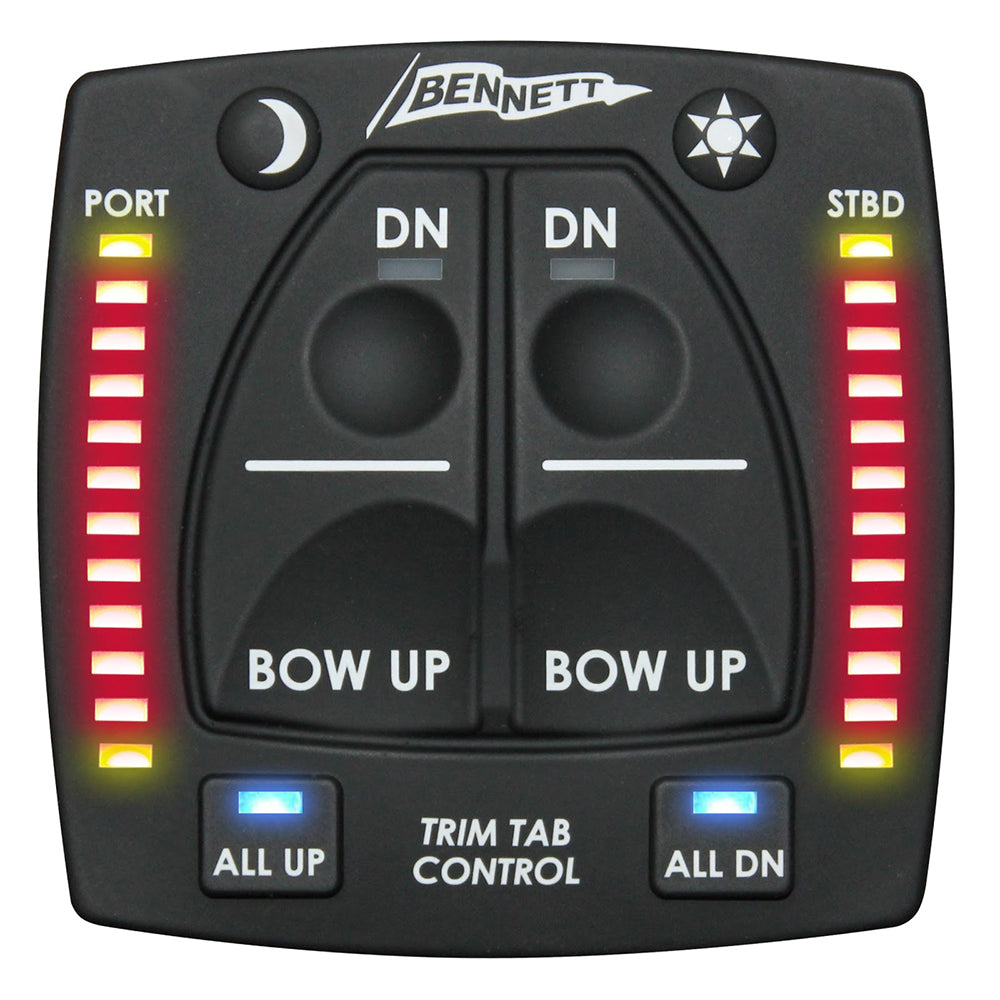 Bennett Marine One Box Dual Station trim tab hydraulic system accessory for marine boat trim control.