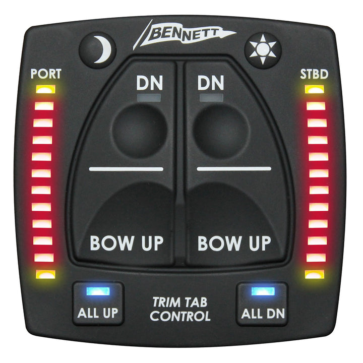 Bennett Marine One Box Indication Unit for BOLT Electric Trim Tab System, compact control accessory on boat trim tabs