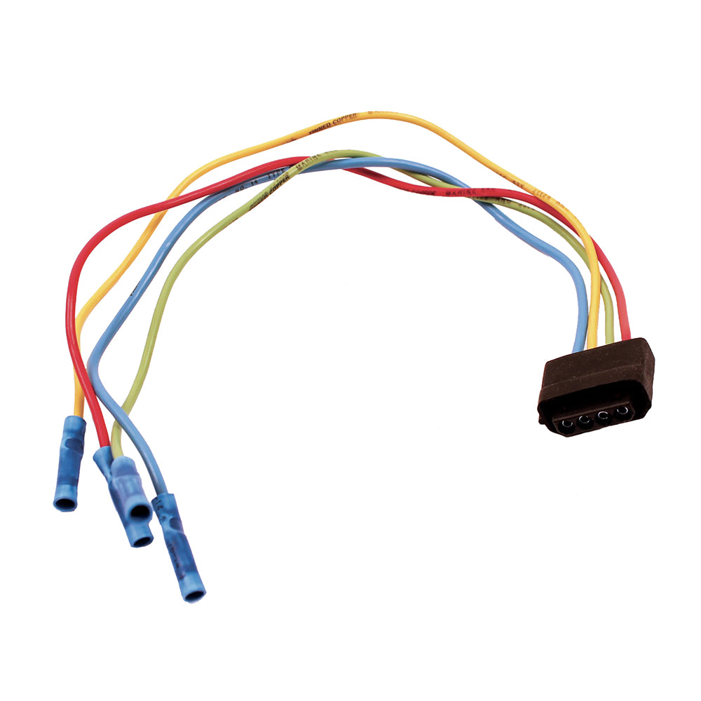 Bennett Marine Pigtail Wire Harness for trim tab accessories, shown with wires and connectors for boat trim system installation.