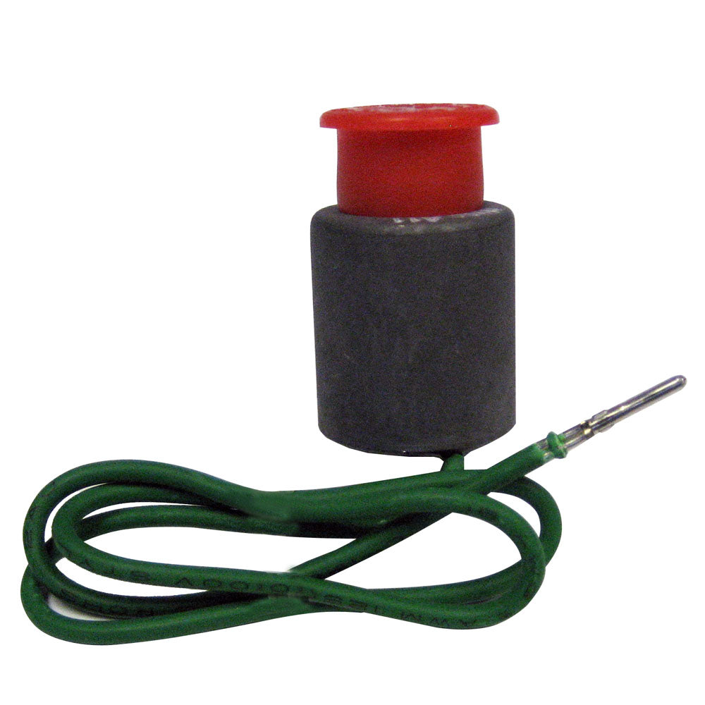 Bennett Marine VP1135G green solenoid valve for trim tab accessories, showing the compact industrial component.