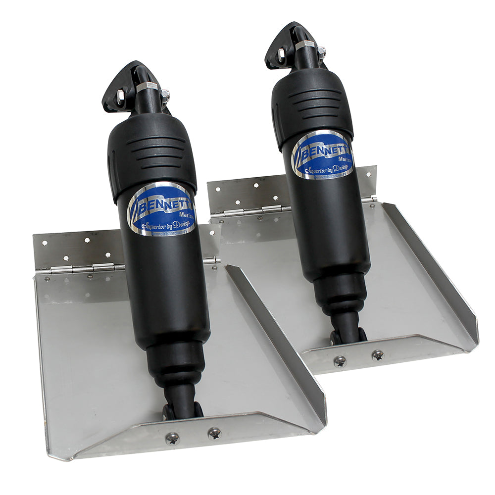 Bennett Marine 912ED Electric Edge Mount Trim Tab Kit for boats, 12V, compact design for limited space installation.